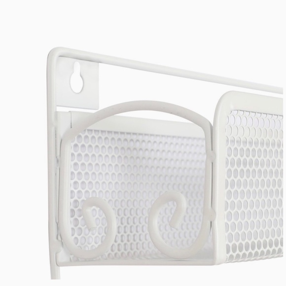 (New) Wall Mounted Black Metal Kitchen Paper Towel Hand Towel Spice Rack Holder - Picture 2 of 9